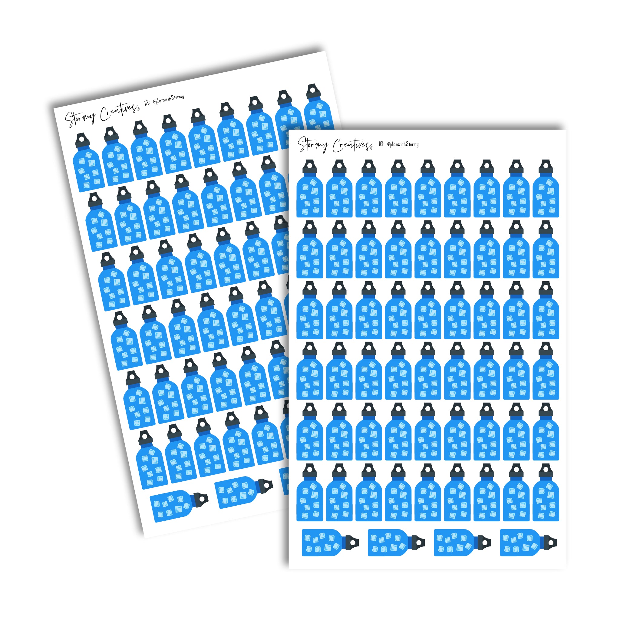 Water Bottle Tracker Stickers