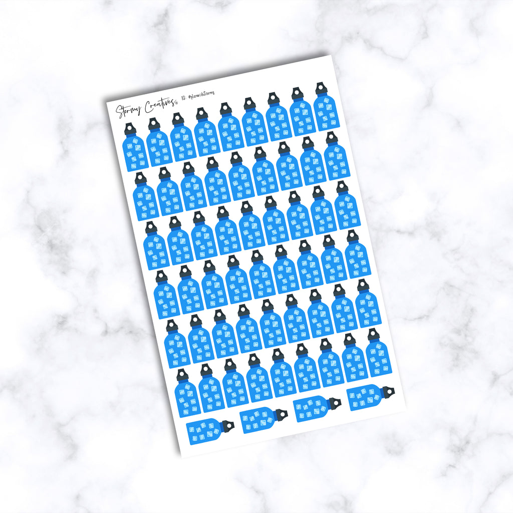 Water Bottle Tracker Stickers