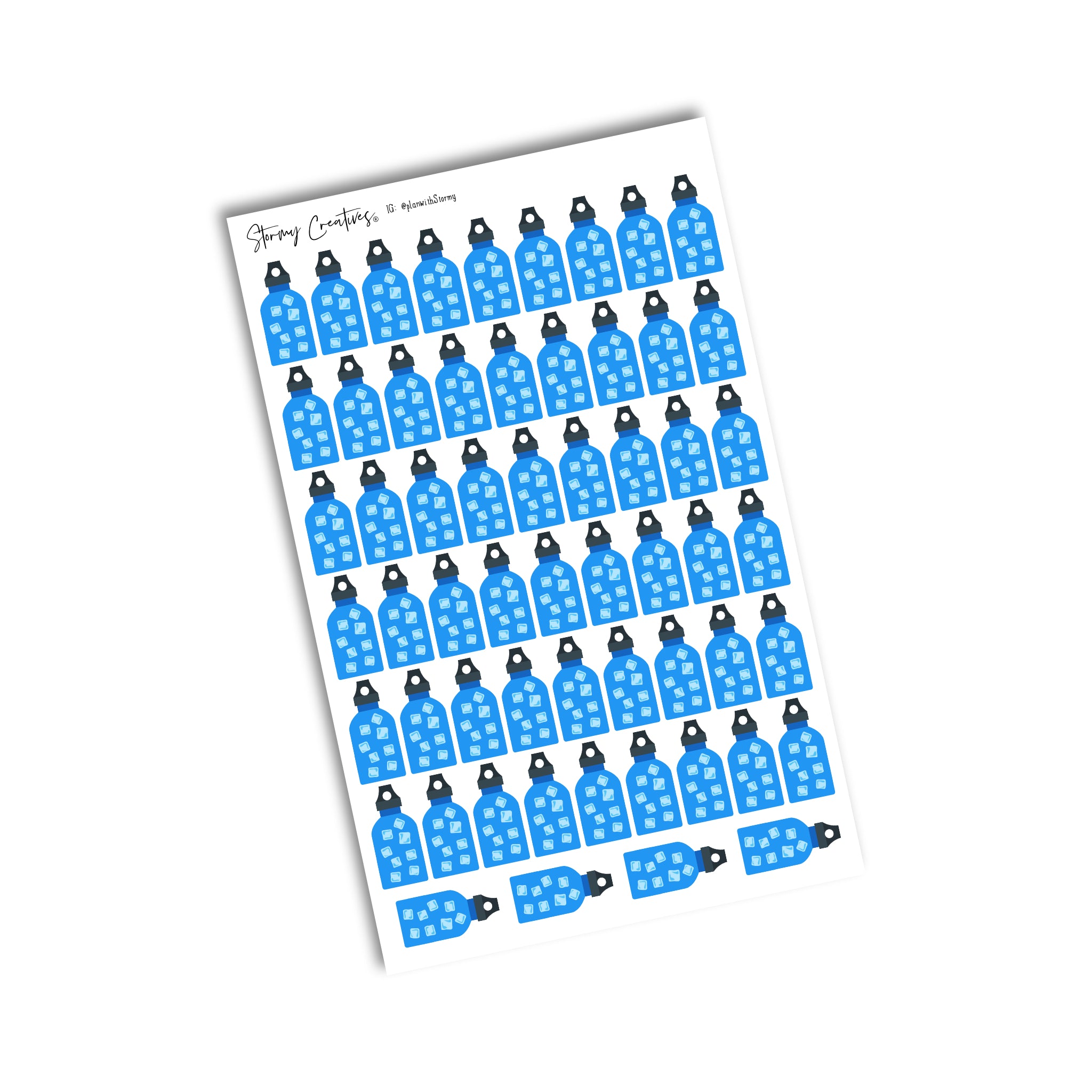 Water Bottle Tracker Stickers