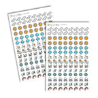 Die Cut Weather Icon Stickers
