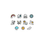 Die Cut Weather Icon Stickers