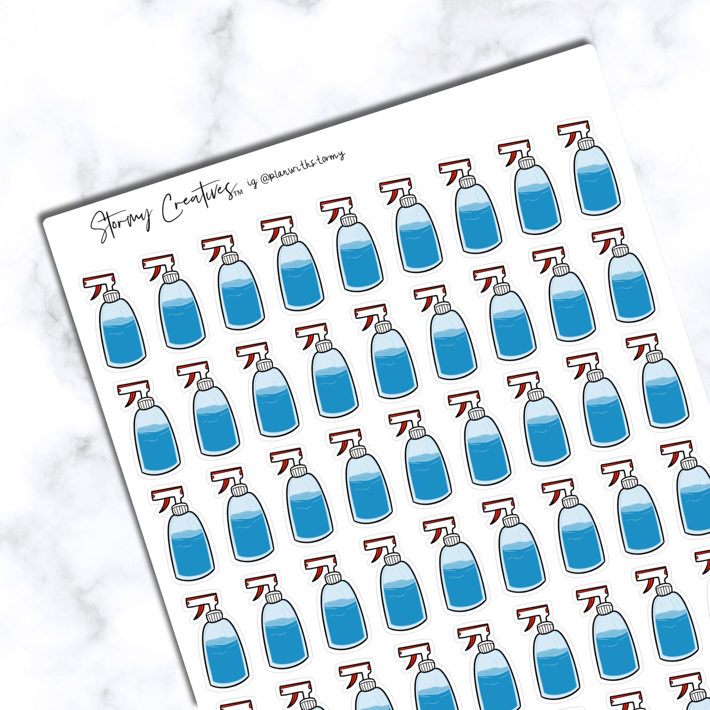 Spray Bottle Stickers