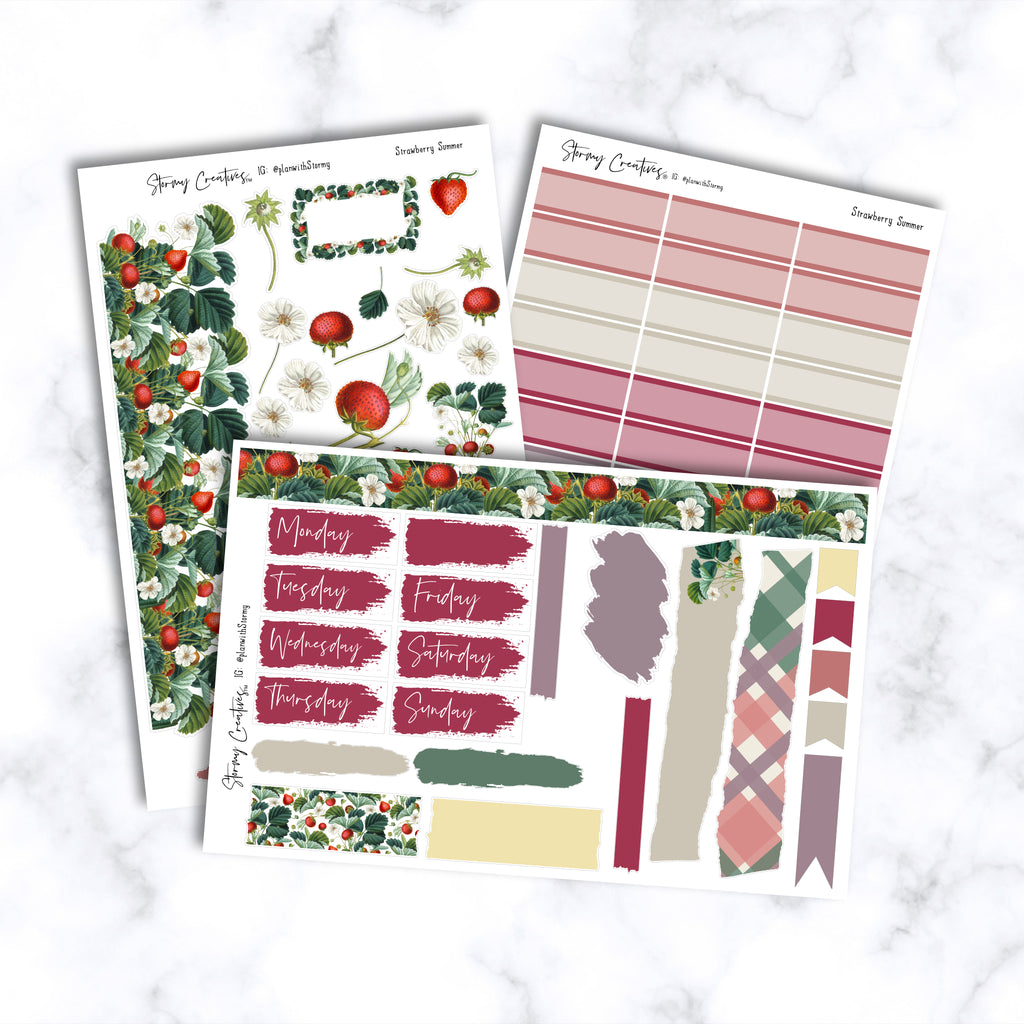 Strawberry Summer Journaling Kit