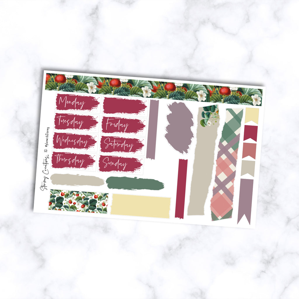 Strawberry Summer Journaling Kit