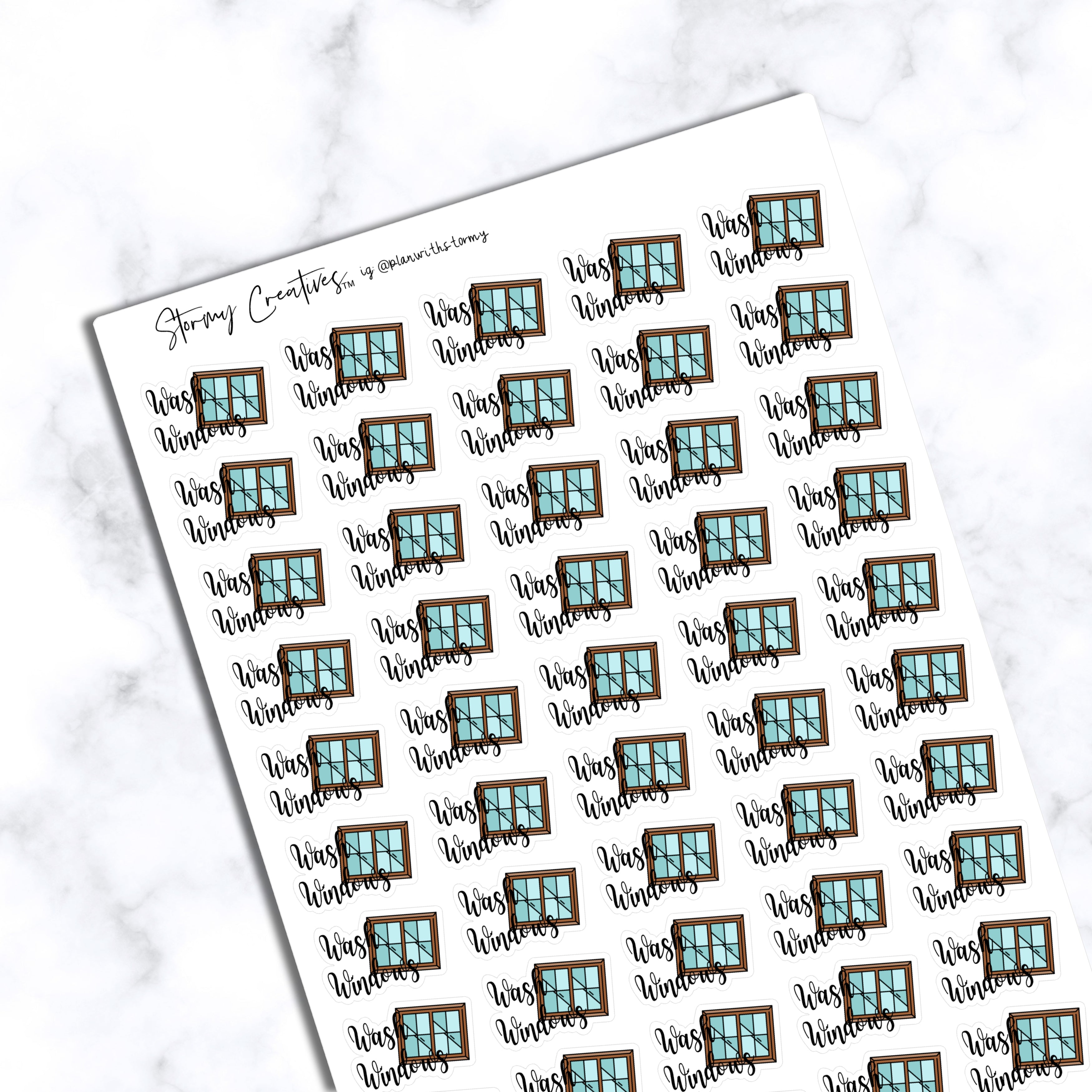 Wash Windows Stickers