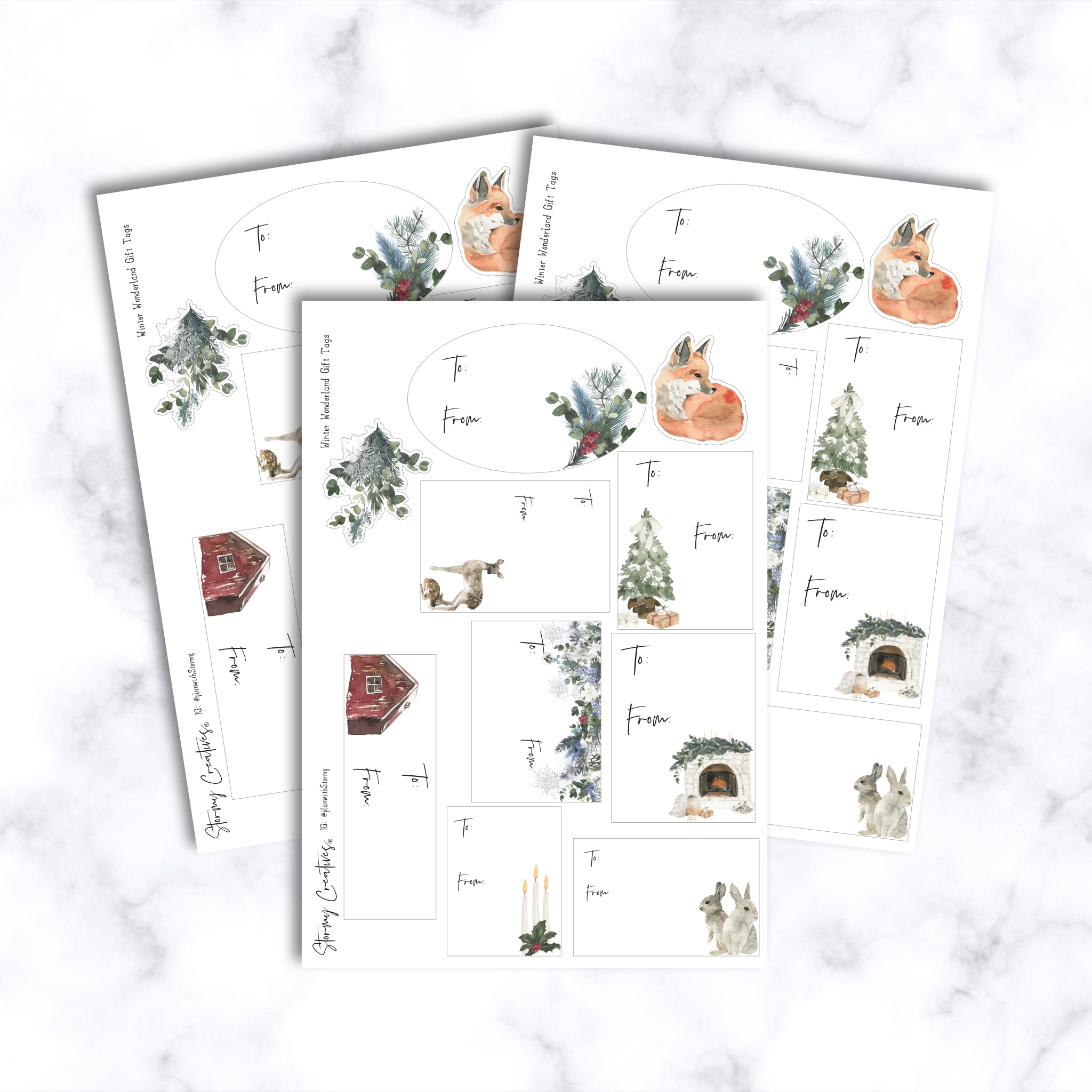Winter Wonderland Gift Tag Set