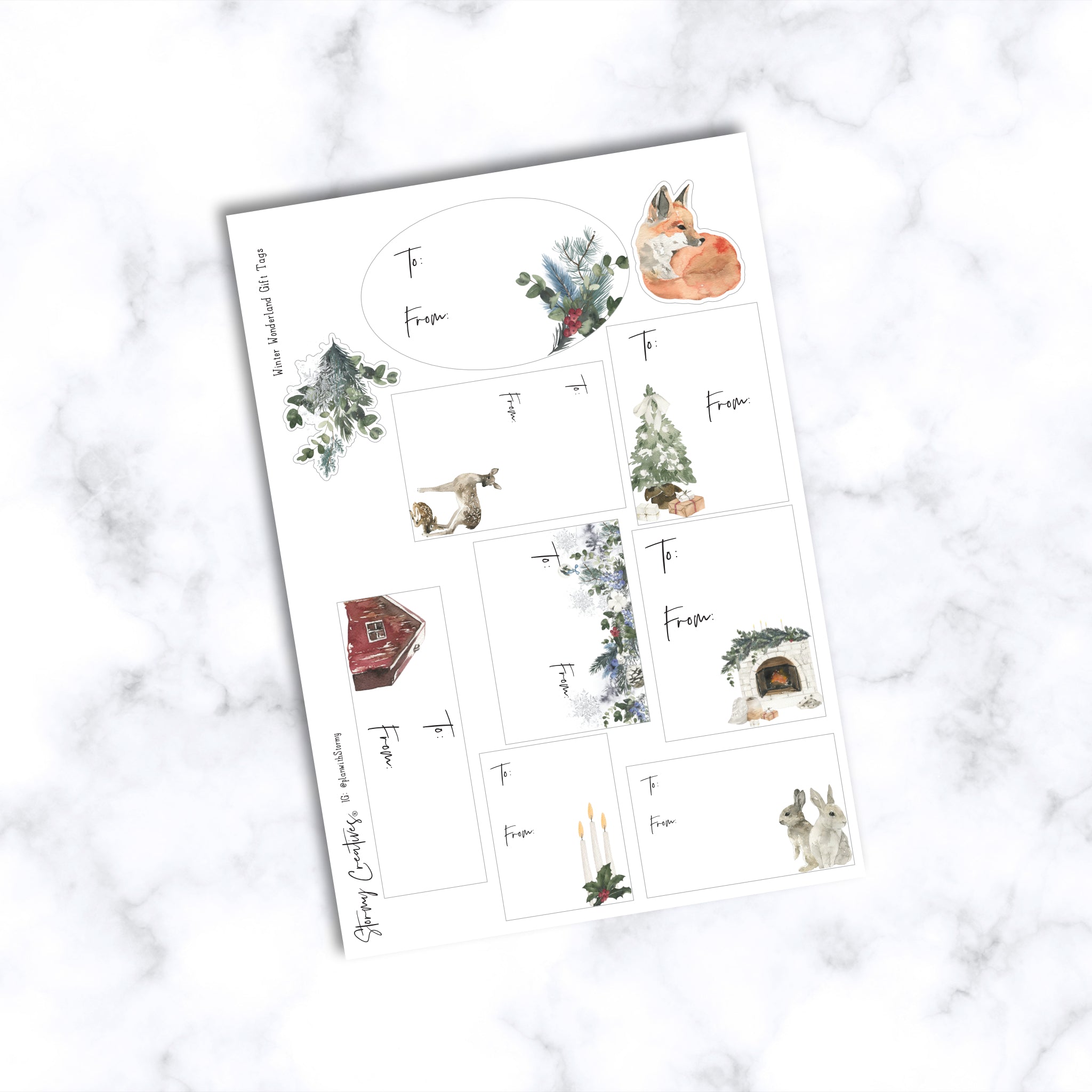Winter Wonderland Gift Tag Set