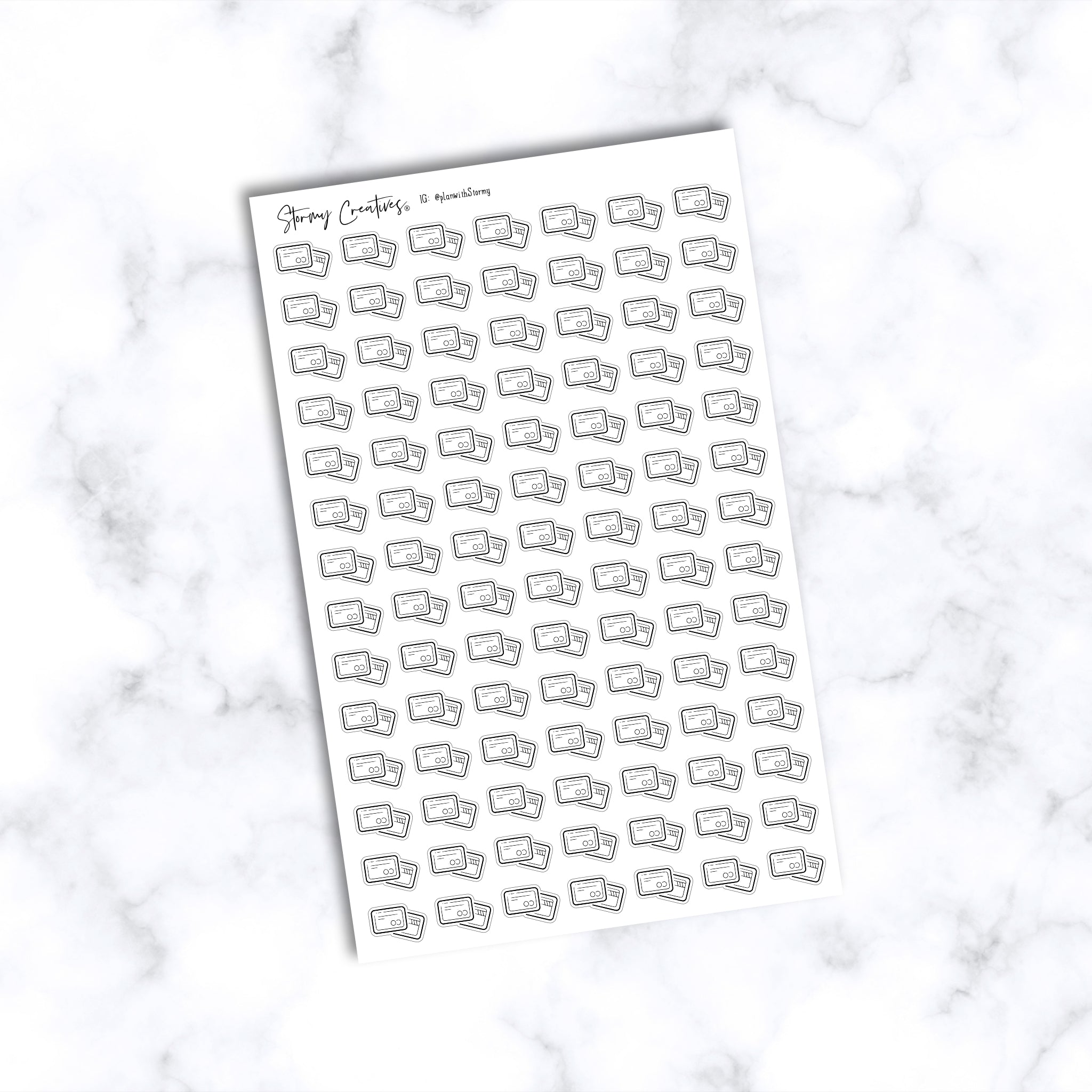 Die Cut Credit Card Stickers