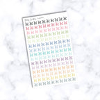 Die Cut Stationary Bike Stickers