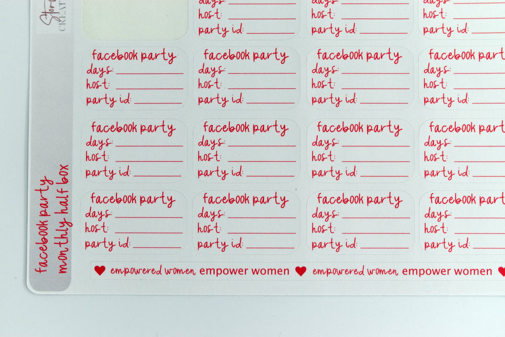 Direct Sales Facebook Party Half Box