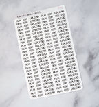 Film, Edit, Upload Script Stickers - Small Size
