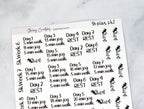 5K 10 Week Running Plan Stickers