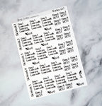 5K 10 Week Running Plan Stickers