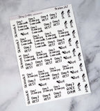 5K 10 Week Running Plan Stickers