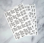 5K 10 Week Running Plan Stickers
