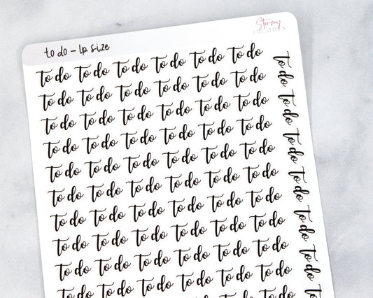 To Do Script Stickers