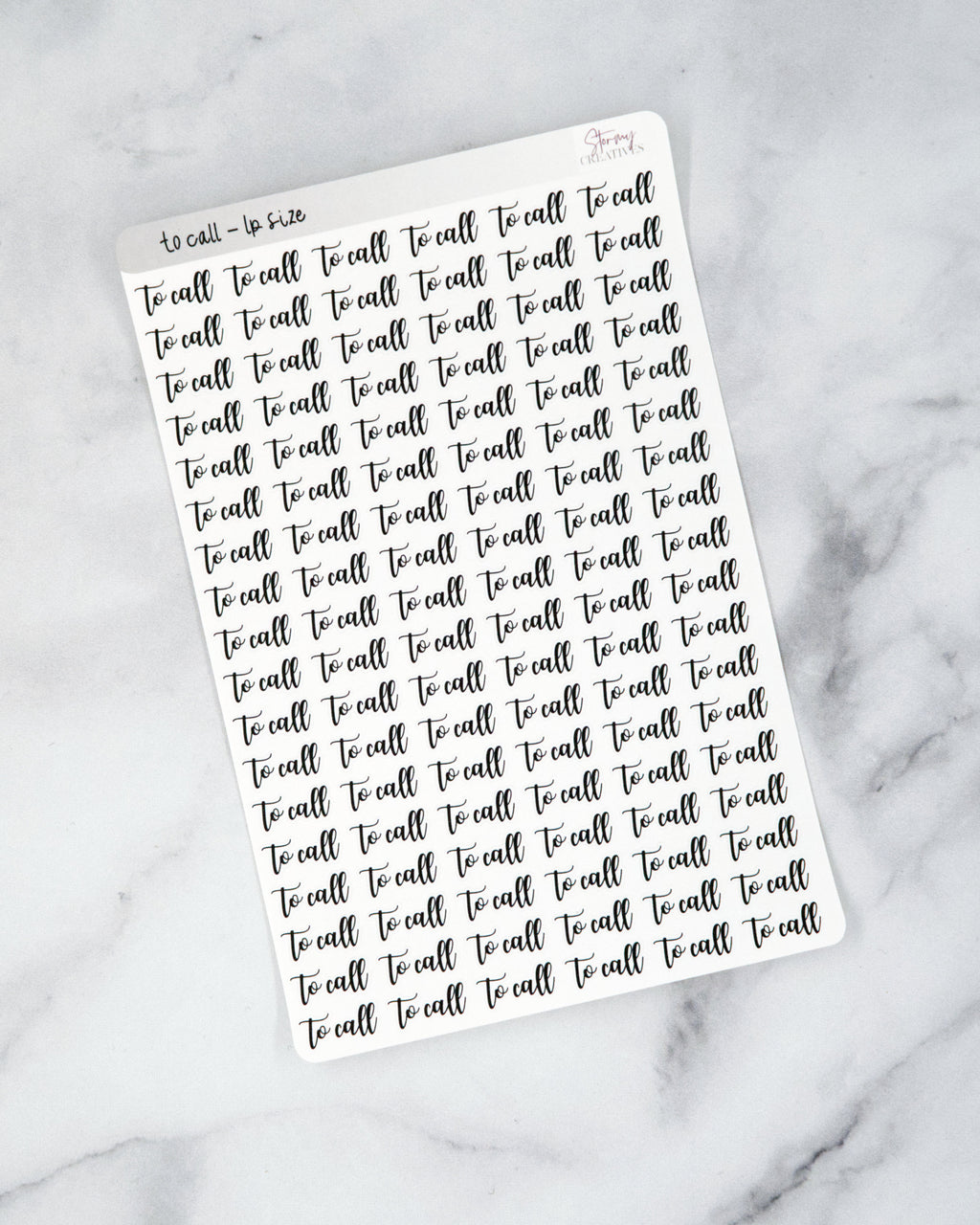To Call Script Stickers