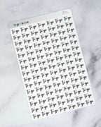 To Go Script Stickers