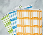 Bill Due Budgeting Stickers