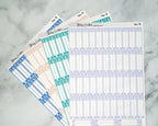 Bill Due Budgeting Stickers