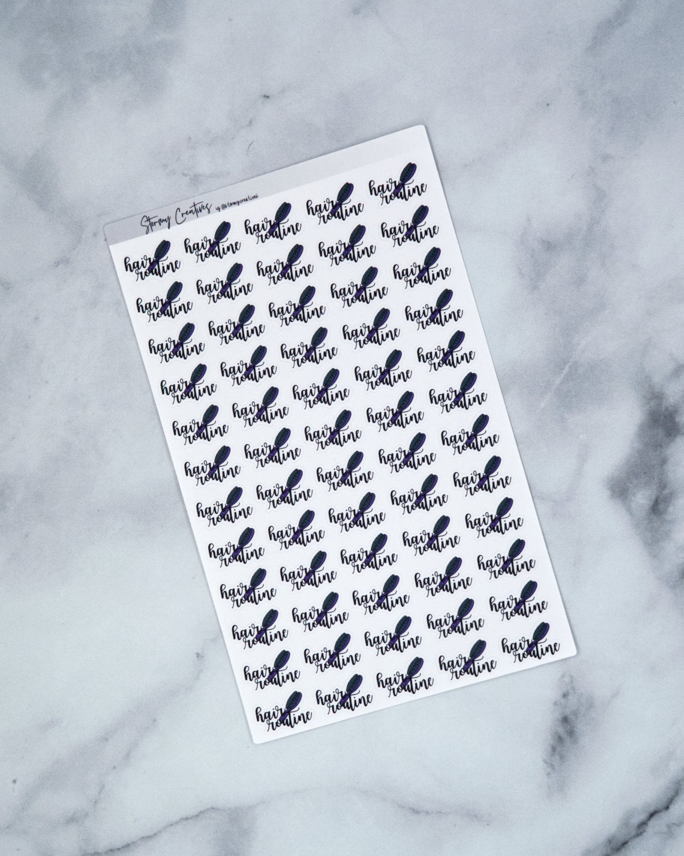 Hair Routine Stickers