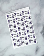 Vacuum, Clean House Stickers