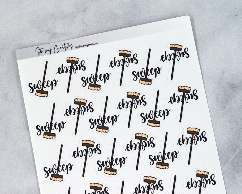 Sweep, Clean House Stickers