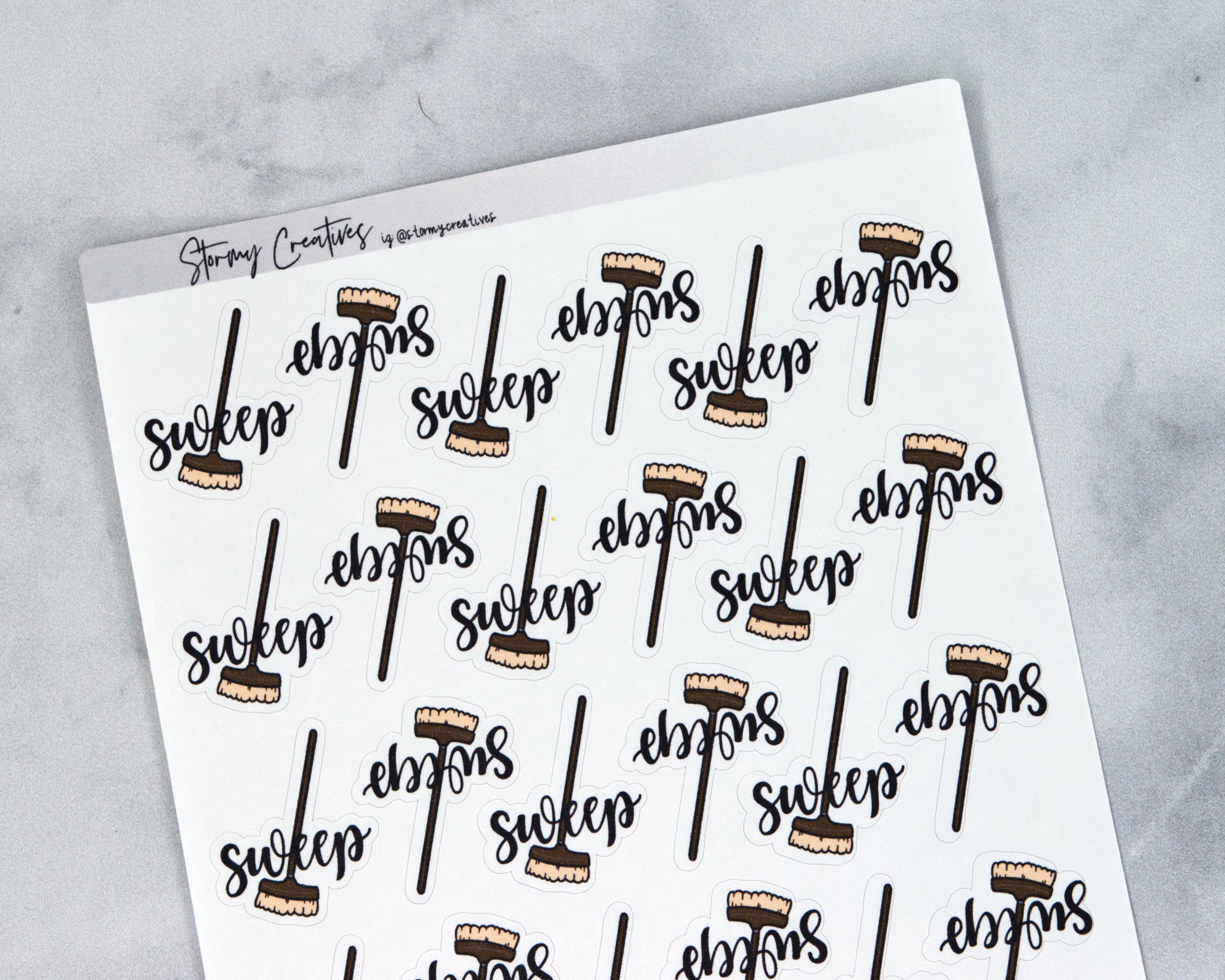 Sweep, Clean House Stickers
