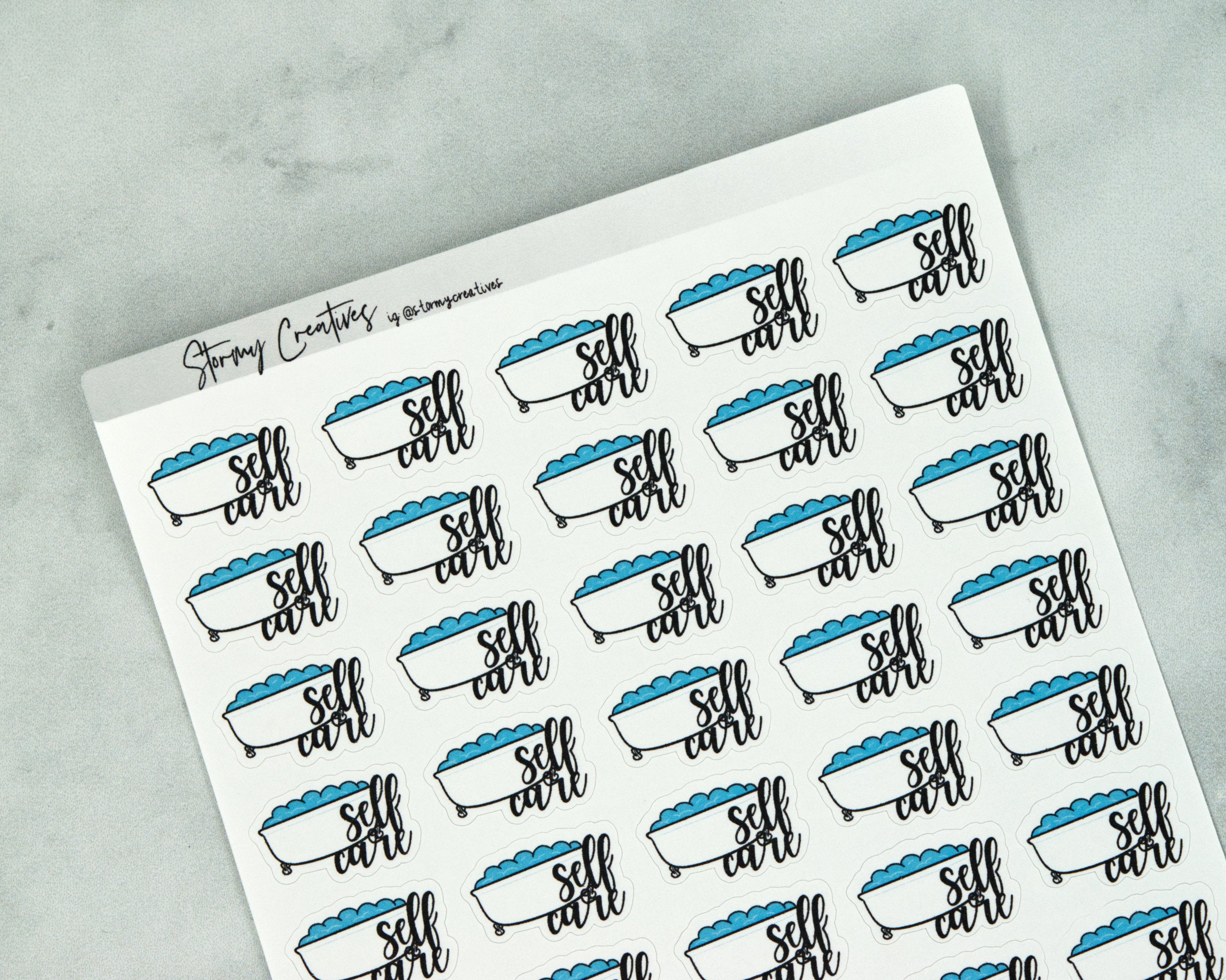 Self Care Icon Stickers