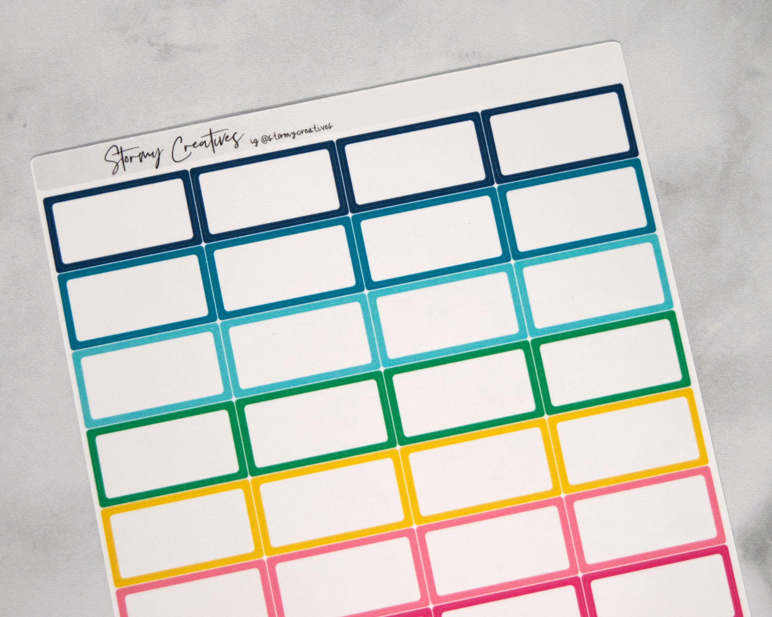Monthly Half Box for Simplified Planner