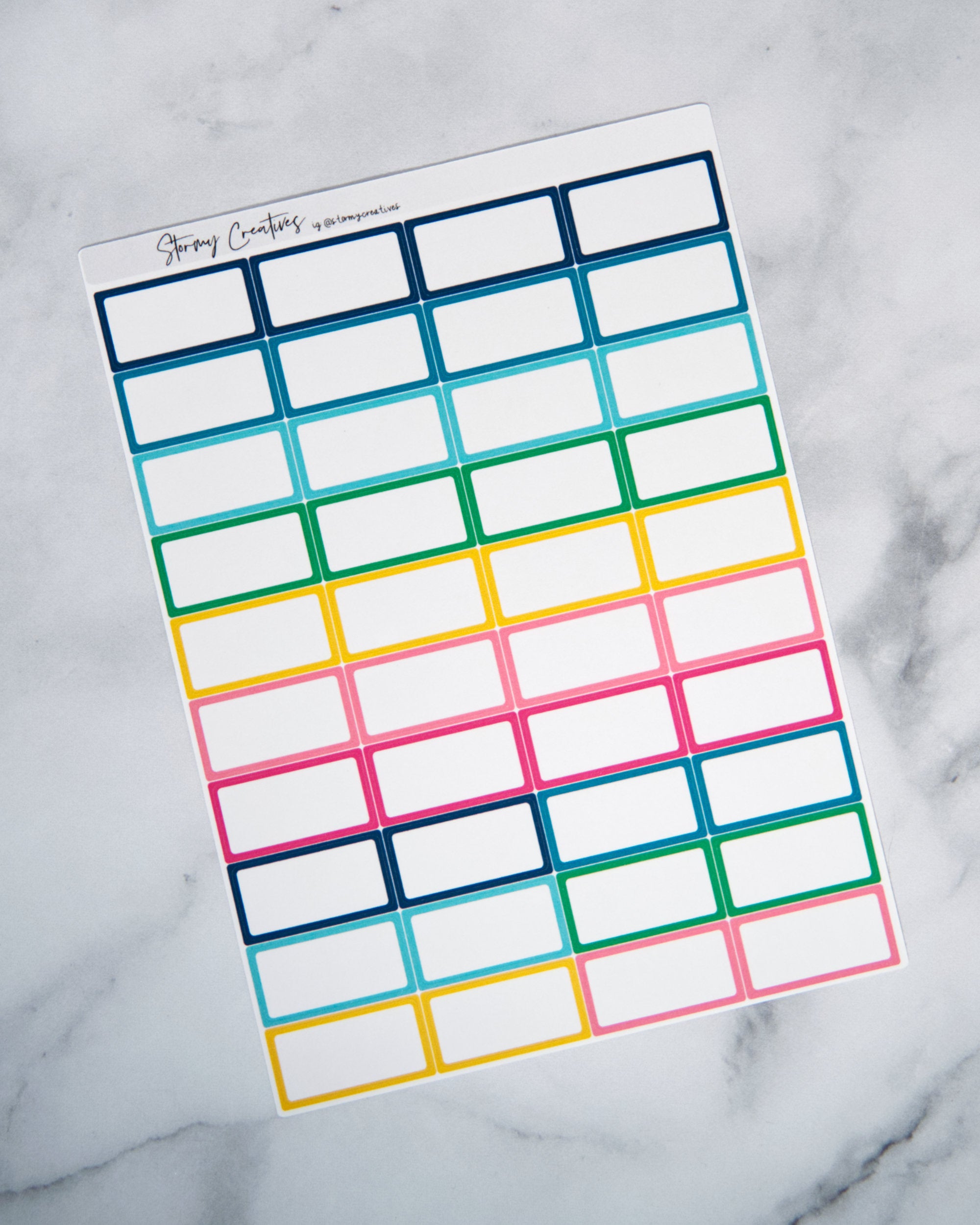 Monthly Half Box for Simplified Planner