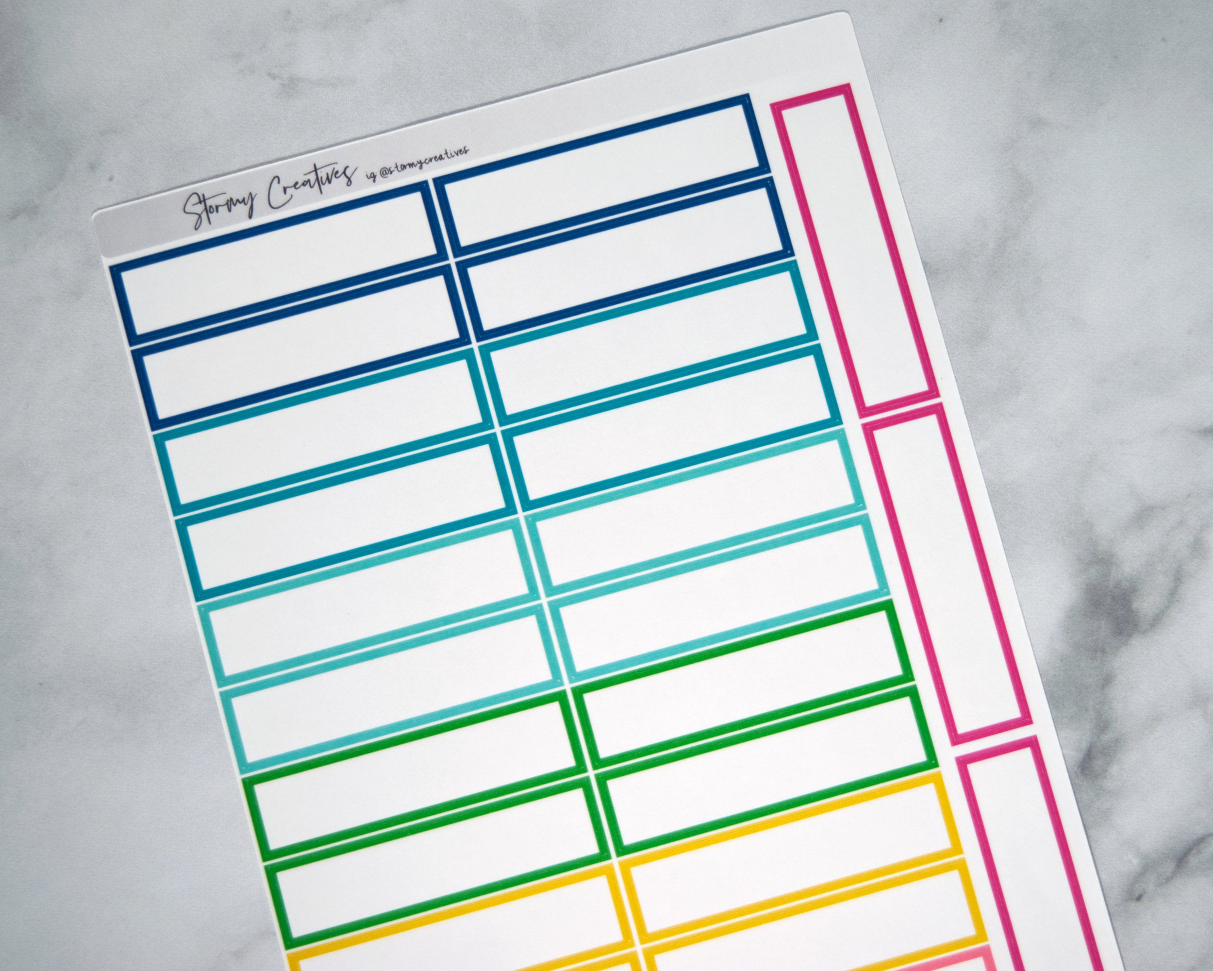 2 Hour Block Label for Simplified Planner