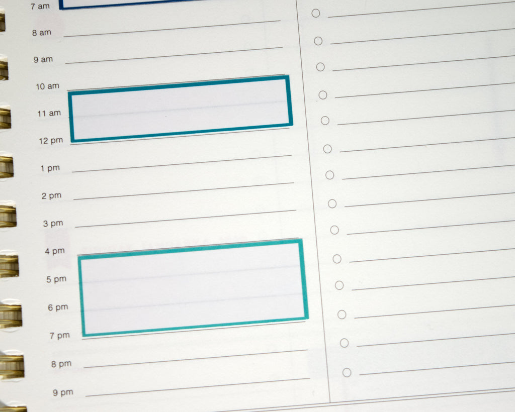 3 Hour Block Label for Simplified Planner