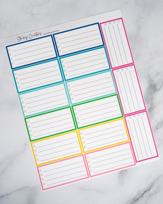 Sunday Prep Cover with Lines - Simplified Planner