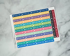 AM and PM Routine Stickers