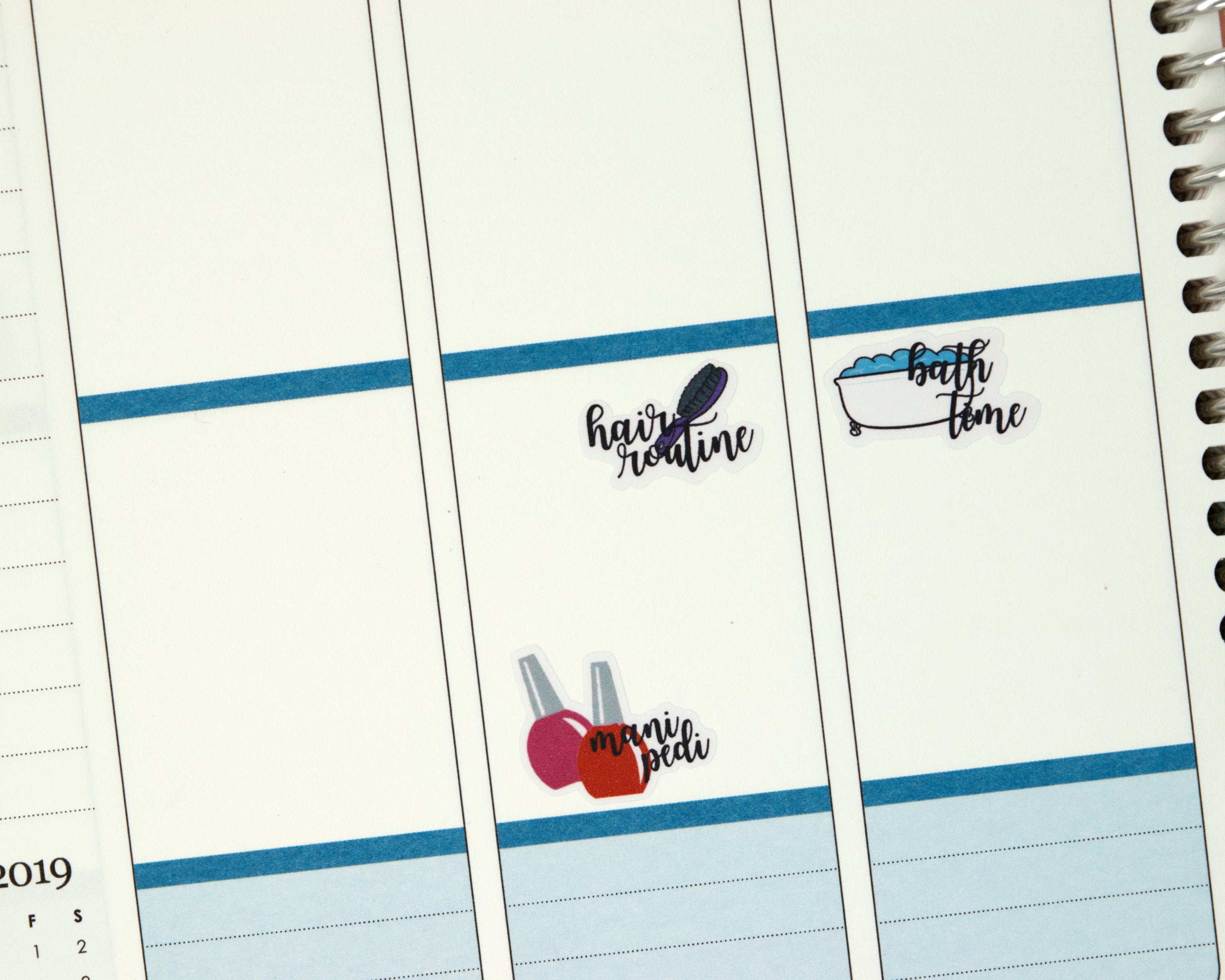 Hair Routine Stickers