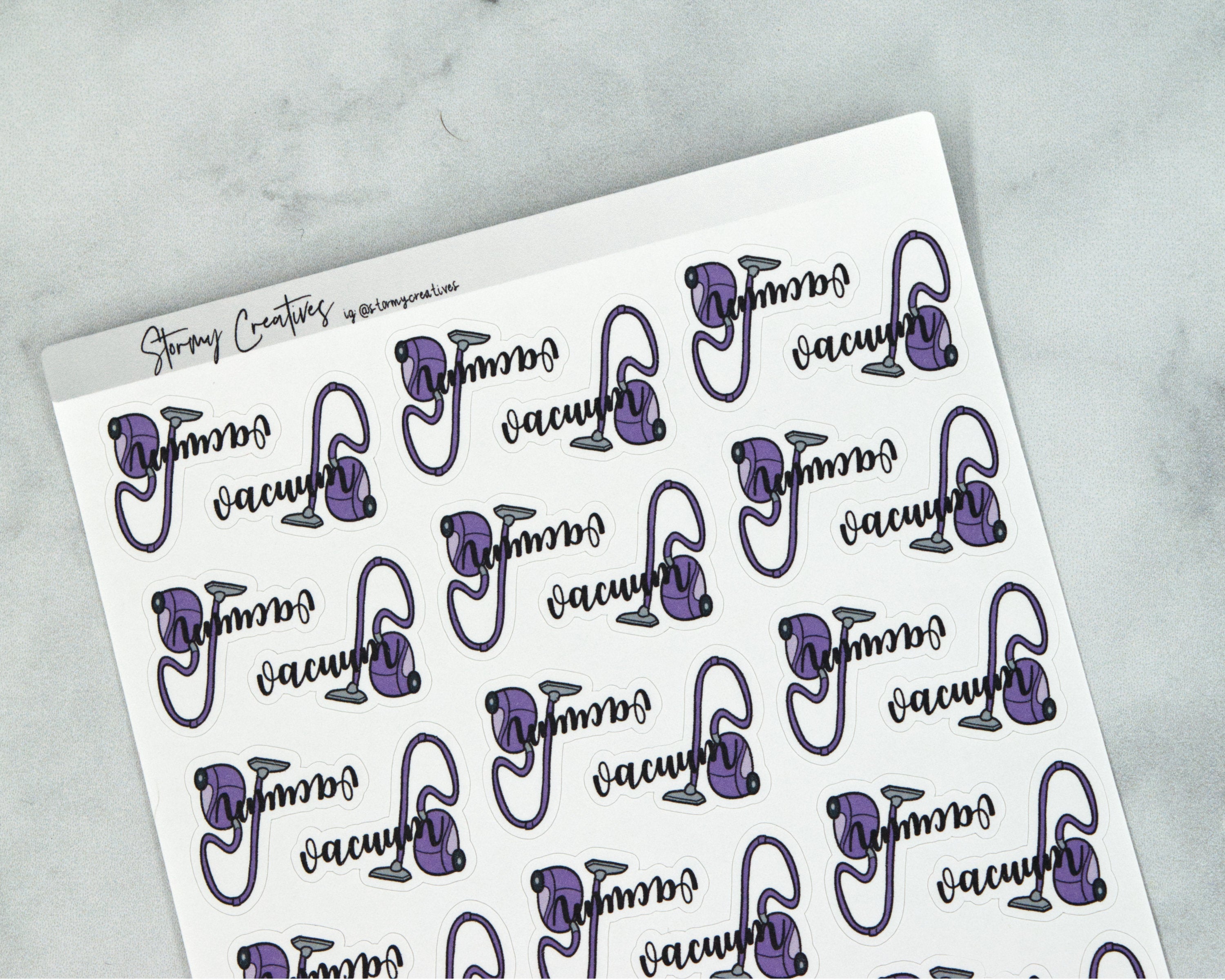 Vacuum, Clean House Stickers