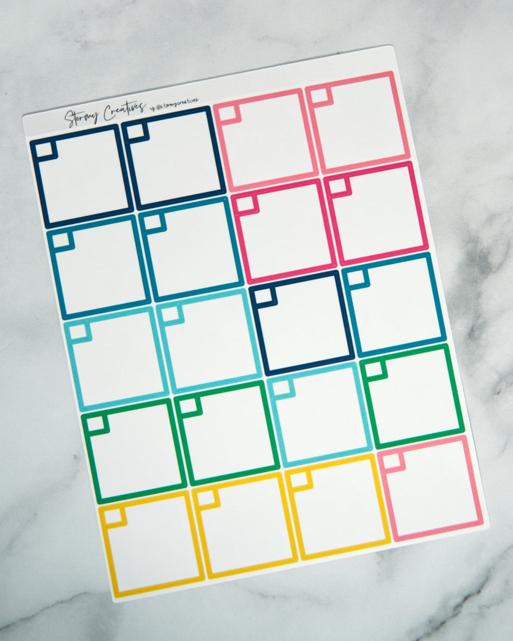 Monthly Full Box for Simplified Planner