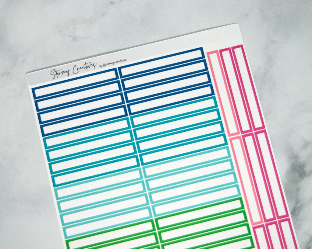 1 Hour Block Label, To Do Section Label for Simplified Planner