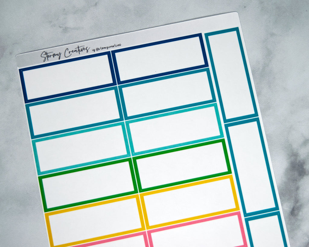 3 Hour Block Label for Simplified Planner