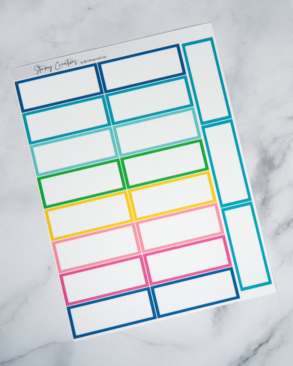 3 Hour Block Label for Simplified Planner