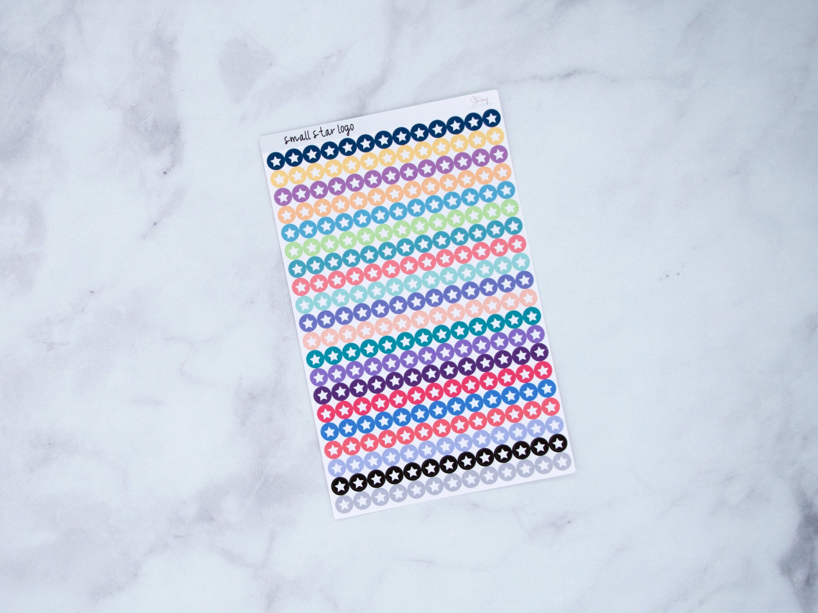 Small Star Dot Stickers