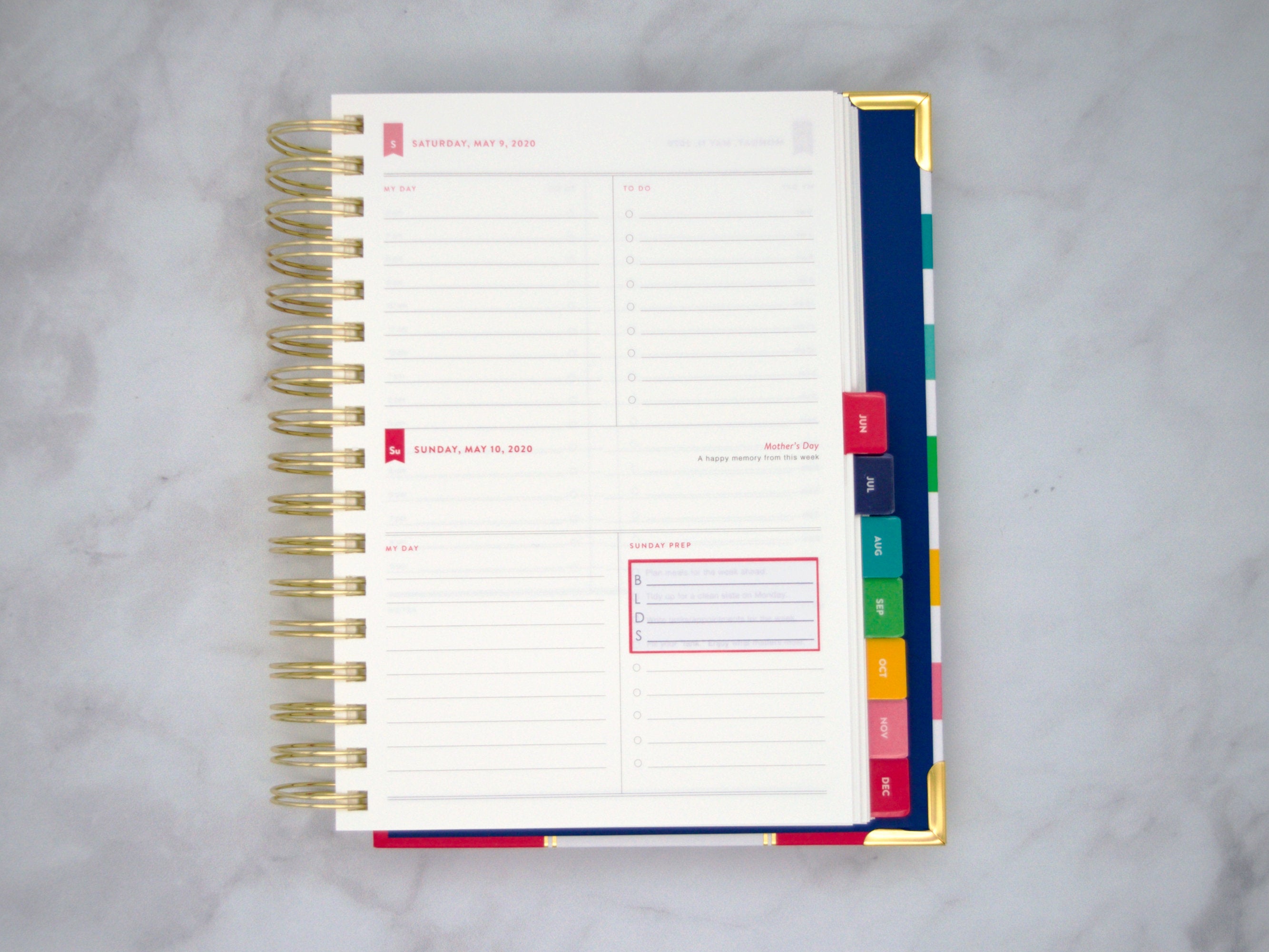 Meal Tracker with Lines for Simplified Planner