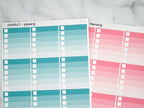 To Do Checklist Stickers, EC Colorway