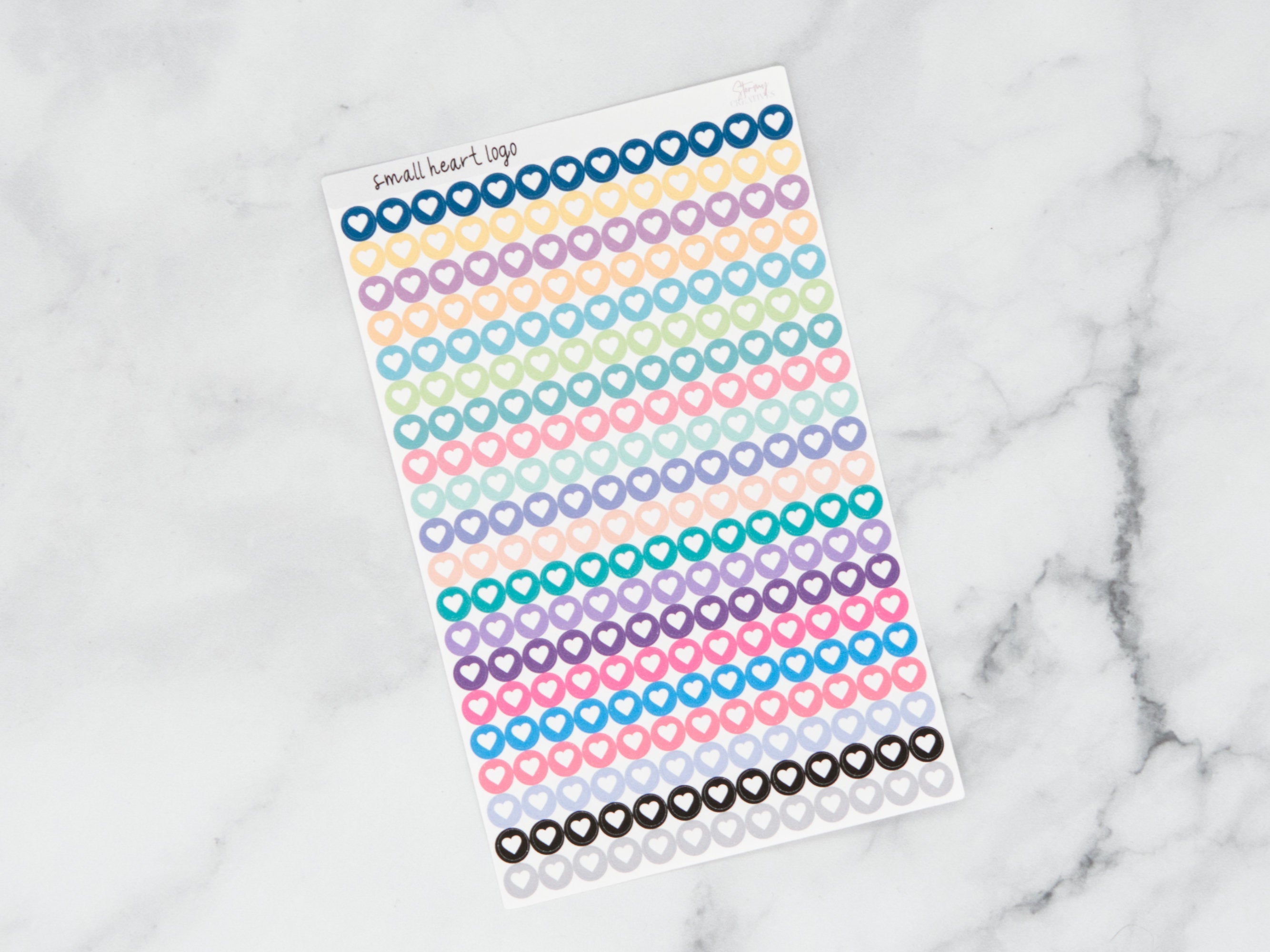 Small Heart Dot Stickers