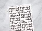 Debt Snowball Script Stickers