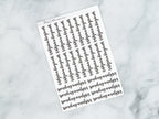 Spending Analysis Script Stickers