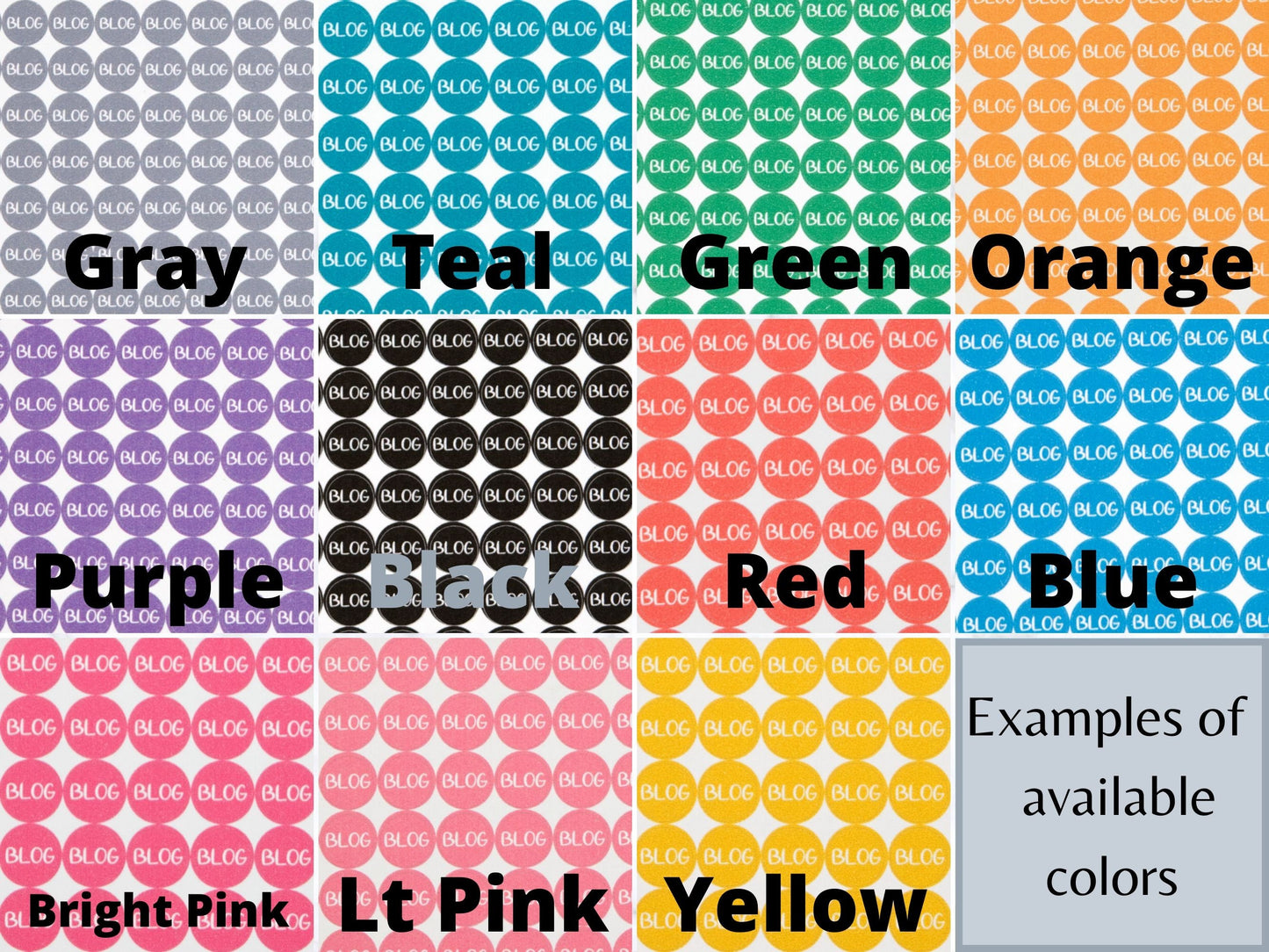 Small Live Dot Stickers