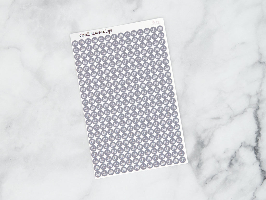 Small Camera Dot Stickers