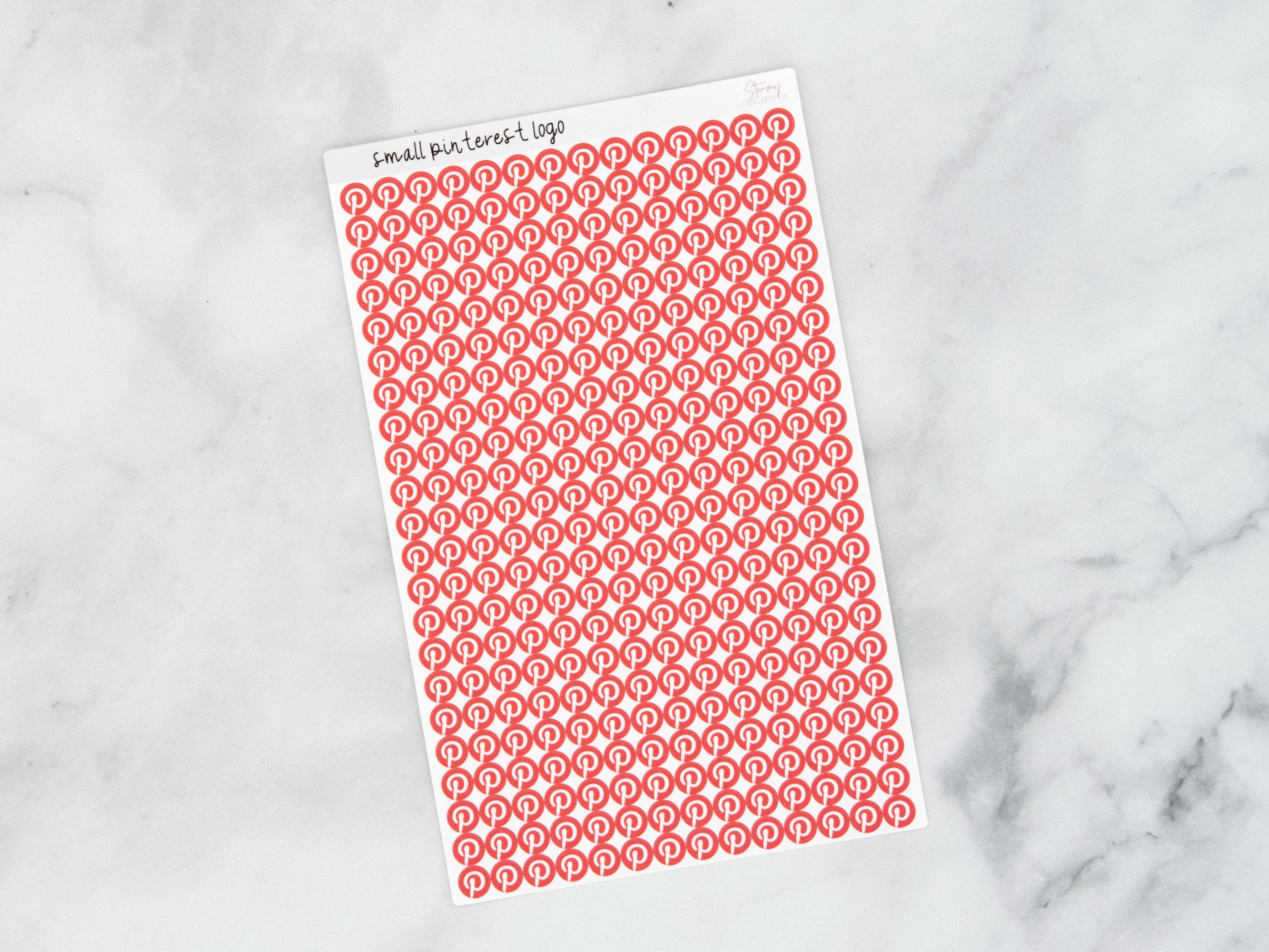 Small Pinterest Dot Stickers